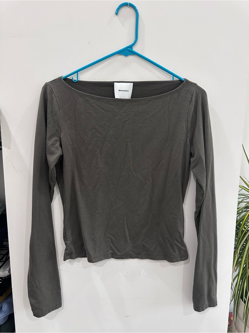 reformation boatneck top